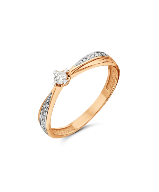 Zelta gredzens ar dimantiem - Goldinga