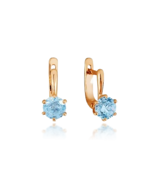 Zelta auskari ar cirkoniju - Goldinga