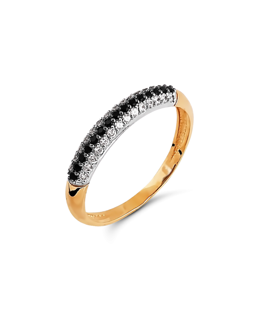 Zelta gredzens ar cirkonijiem - Goldinga