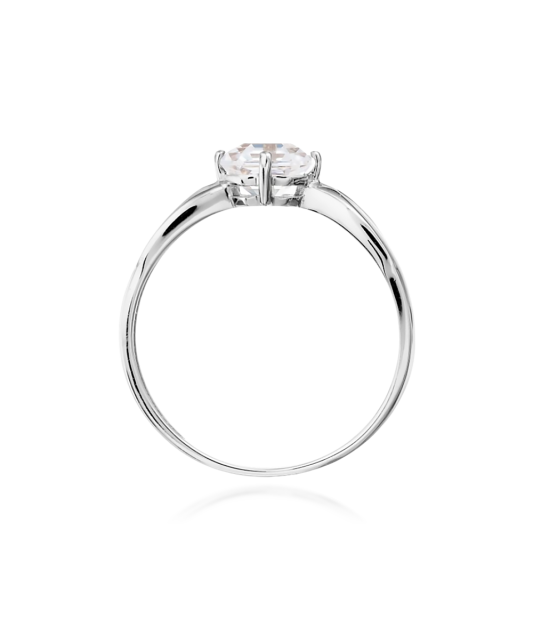 Baltā zelta gredzens ar cirkonijiem - Goldinga