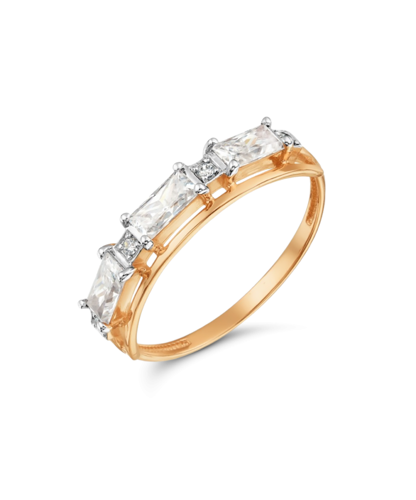 Zelta gredzens ar cirkonijiem - Goldinga