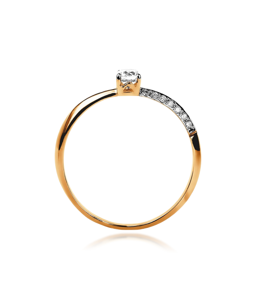 Zelta gredzens ar cirkonijiem - Goldinga