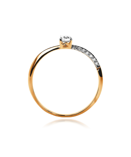 Zelta gredzens ar cirkonijiem - Goldinga