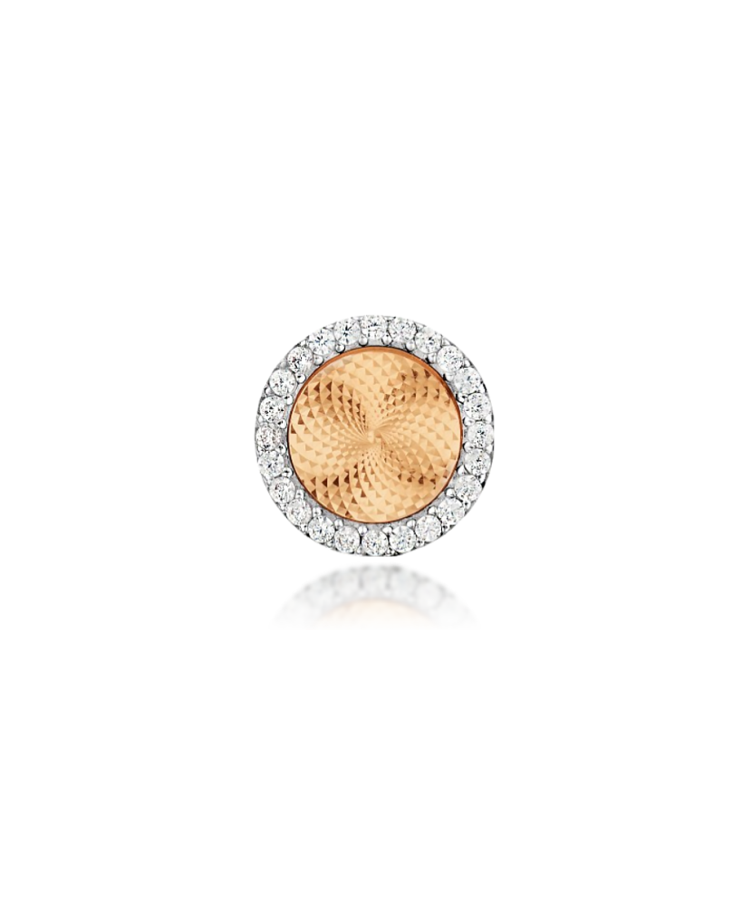 Золотая подвеска с цирконами