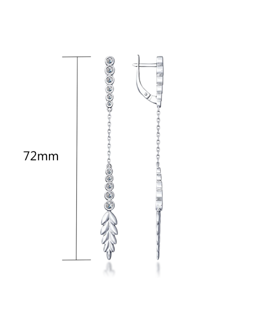 Sudraba auskari ar cirkonijiem - Goldinga