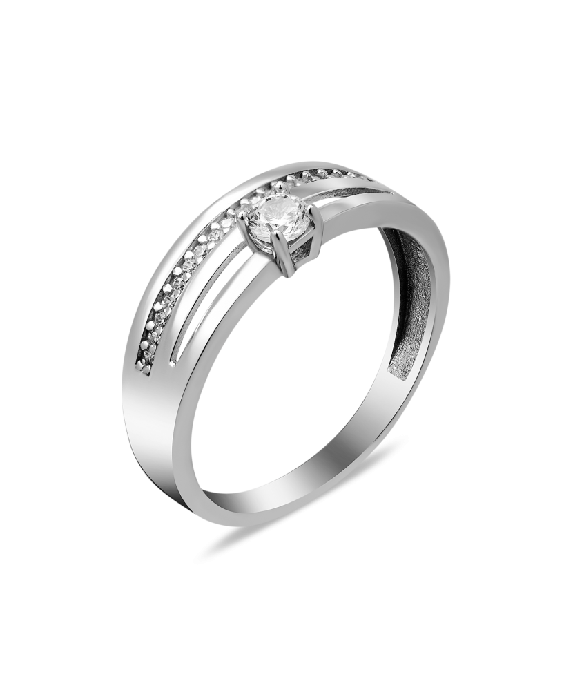 Sudraba gredzens ar cirkonijiem - Goldinga