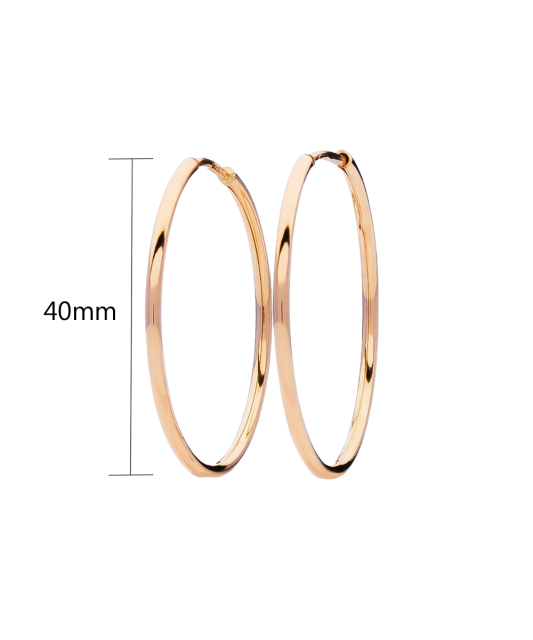 Zelta auskaru komplekti 40mm - Goldinga