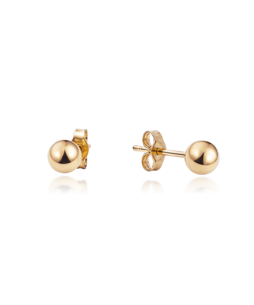 Zelta auskari 4mm - Goldinga