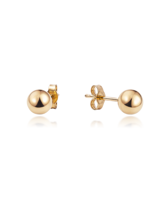 Zelta auskari 6mm - Goldinga