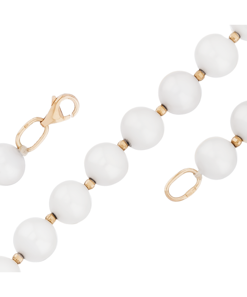 Pērļu kaklarota ar zeltu 9mm - Goldinga