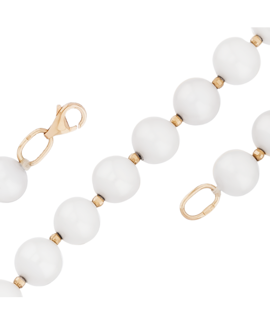 Pērļu kaklarota ar zeltu 9mm - Goldinga