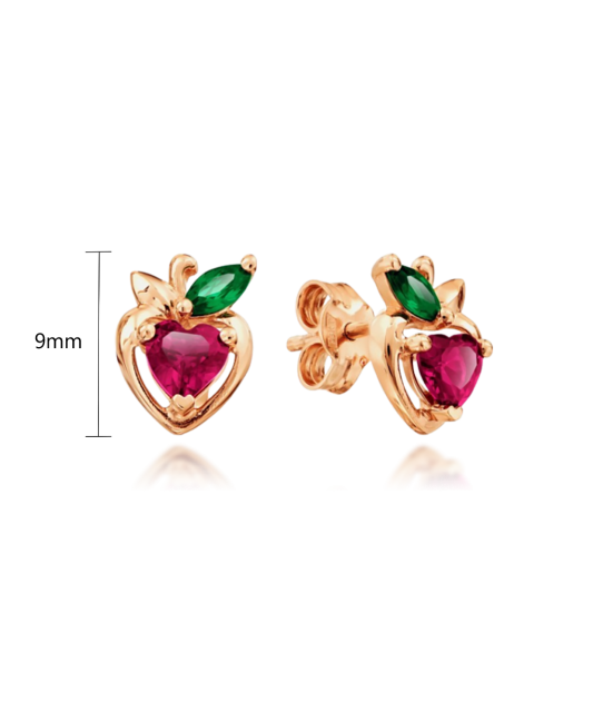 Zelta auskari ar cirkonijiem - Goldinga