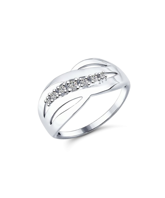 Sudraba gredzens ar cirkonijiem - Goldinga