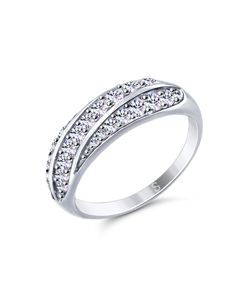 Sudraba gredzens ar cirkonijiem - Goldinga