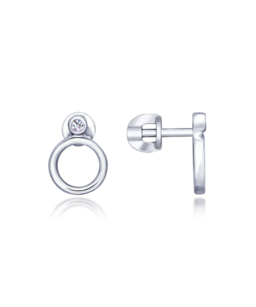 Sudraba auskari ar cirkoniju - Goldinga