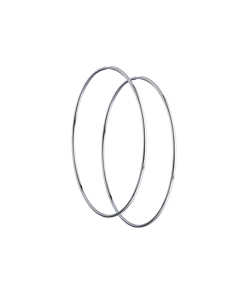 Серьги из серебра конго (кольца) 60мм