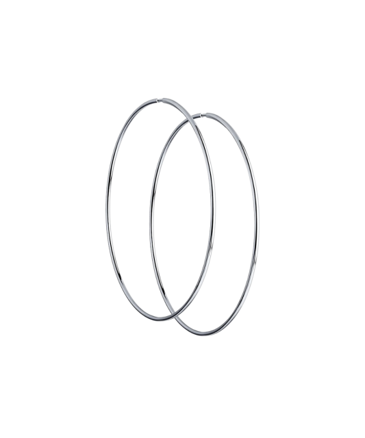 Серьги из серебра конго (кольца) 60мм