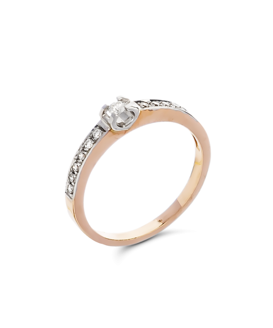 Zelta gredzens ar briljantiem - Goldinga