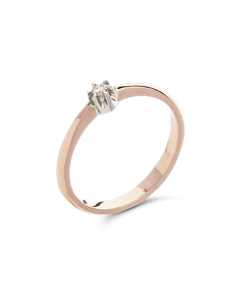 Zelta gredzens ar briljantu - Goldinga