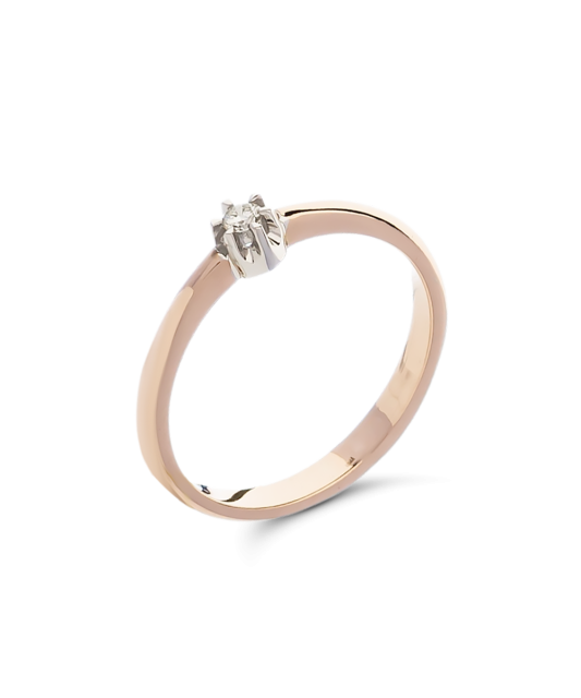 Zelta gredzens ar briljantu - Goldinga