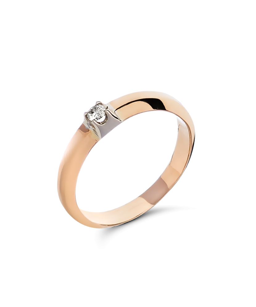 Zelta gredzens ar briljantu - Goldinga