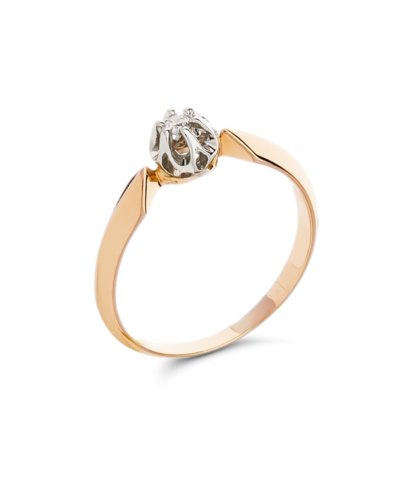 Zelta gredzens ar briljantu - Goldinga