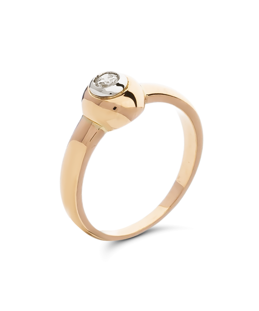 Zelta gredzens ar briljantu - Goldinga