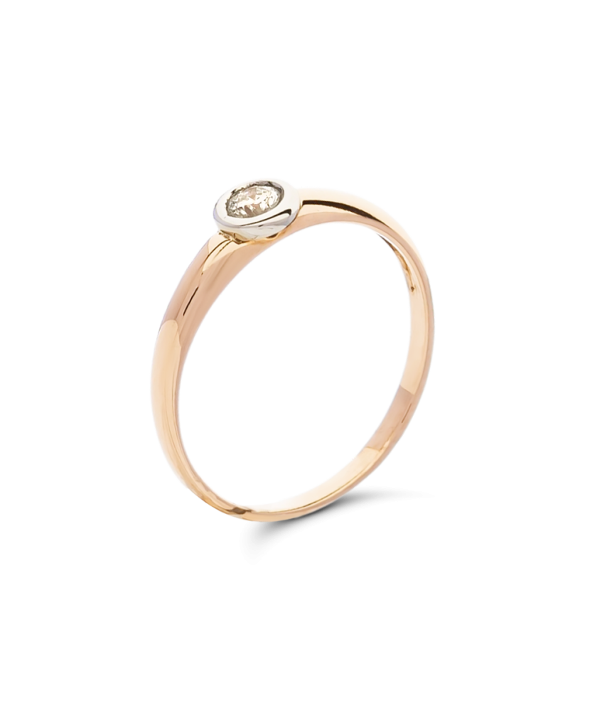 Zelta gredzens ar briljantu - Goldinga