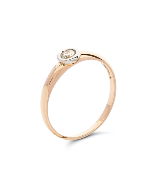 Zelta gredzens ar briljantu - Goldinga