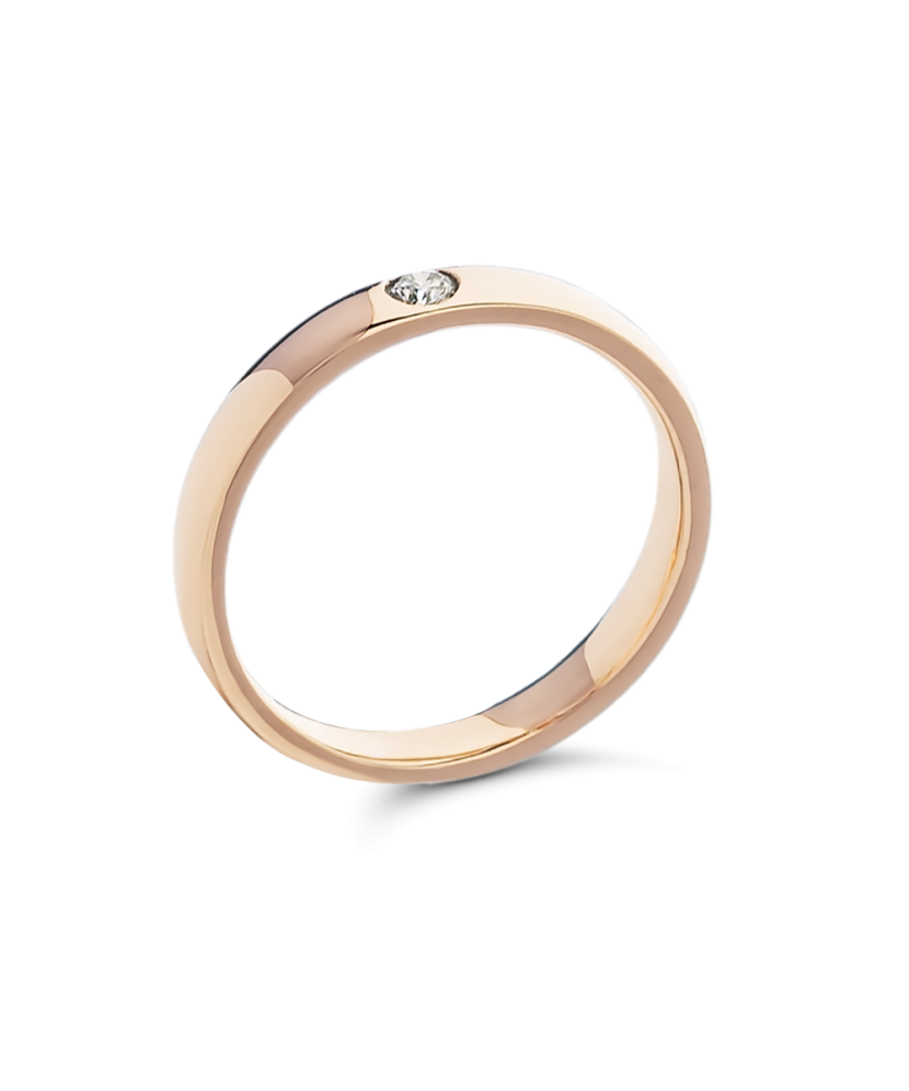 Zelta gredzens ar briljantu - Goldinga