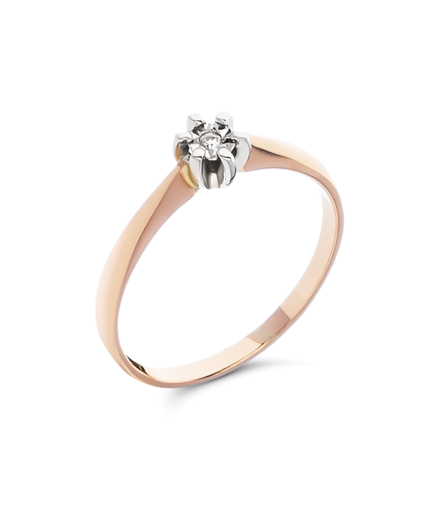 Zelta gredzens ar briljantu - Goldinga