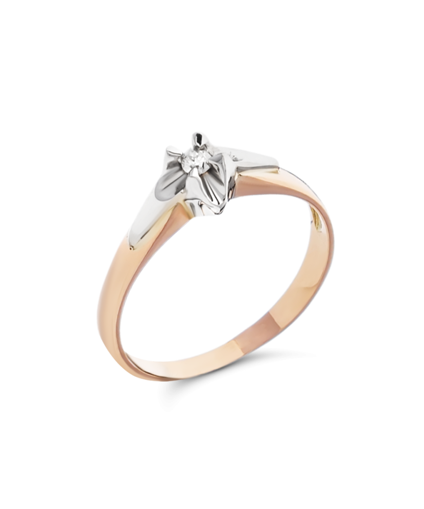 Zelta gredzens ar briljantu - Goldinga