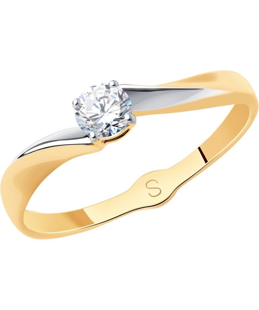 Zelta gredzens ar cirkoniju - Zelta Gredzeni - Goldinga