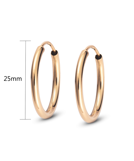 Zelta auskaru komplekti 25mm - Goldinga