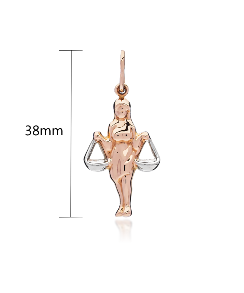 Золотая подвеска "Весы"