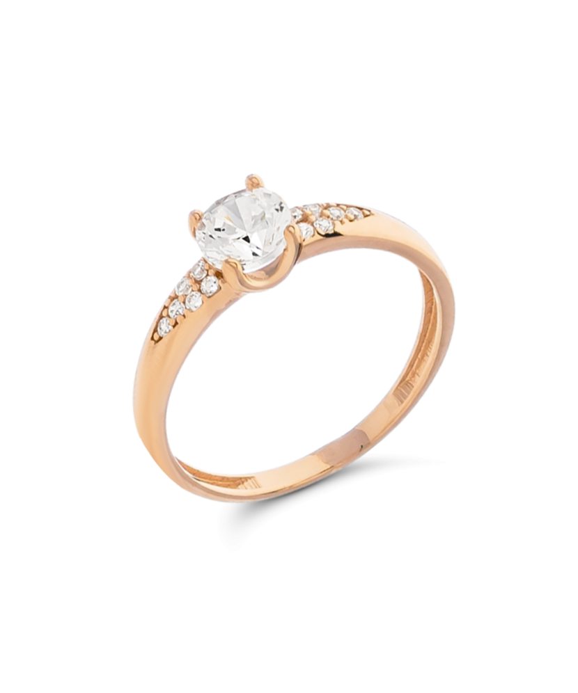 Zelta gredzens ar cirkonijiem - Goldinga