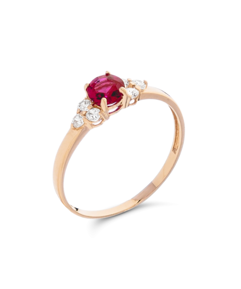 Золотое кольцо с цирконами