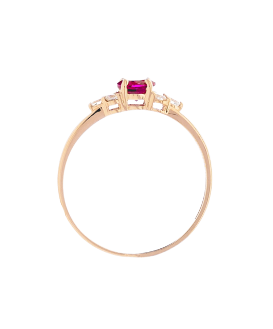 Zelta gredzens ar cirkonijiem - Goldinga