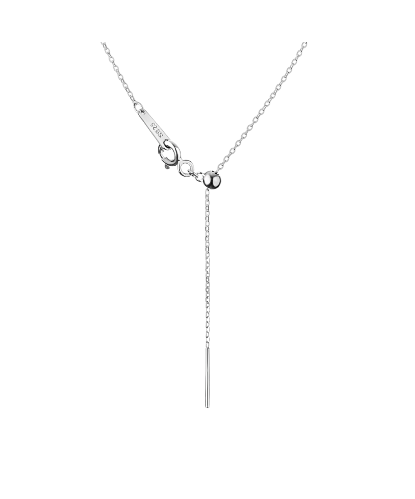 Серебряная цепочка с подвеской из оникса