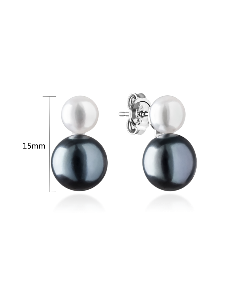 Серьги из серебра с жемчугом