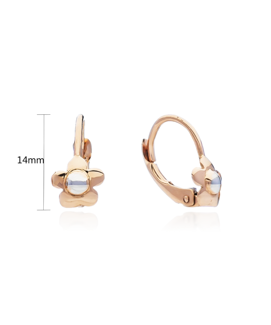 Золотые серьги "Цветочки"