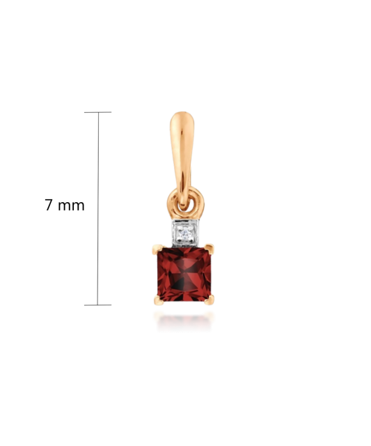 Zelta piekariņš ar granātu un cirkonijiem - Goldinga