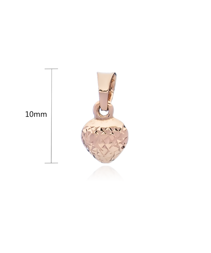 Золотая подвеска "Сердечко"