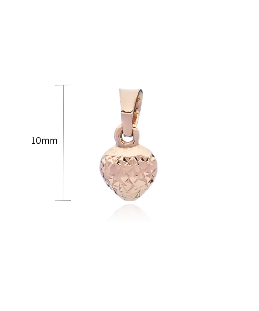 Золотая подвеска "Сердечко"