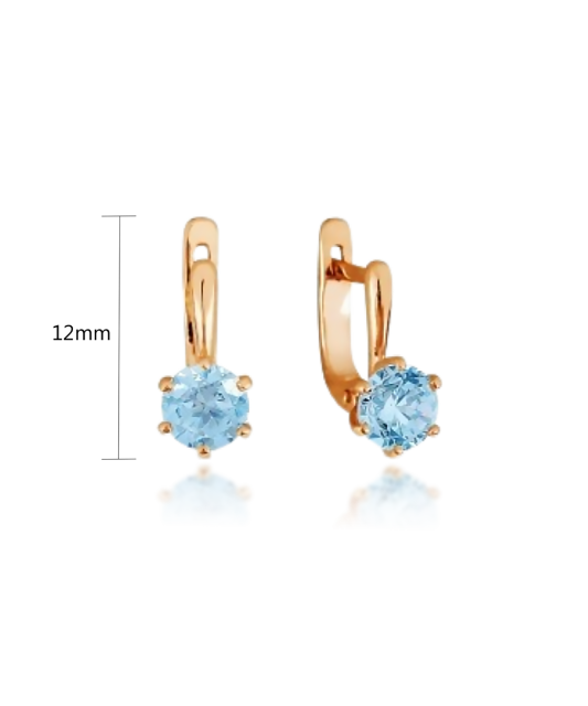 Zelta auskari ar cirkoniju - Goldinga