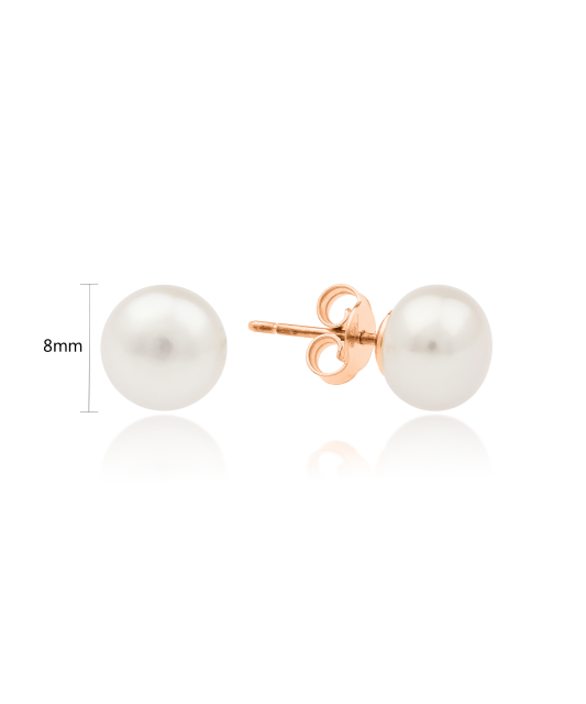 Zelta auskari ar dabīgām pērlēm - Goldinga