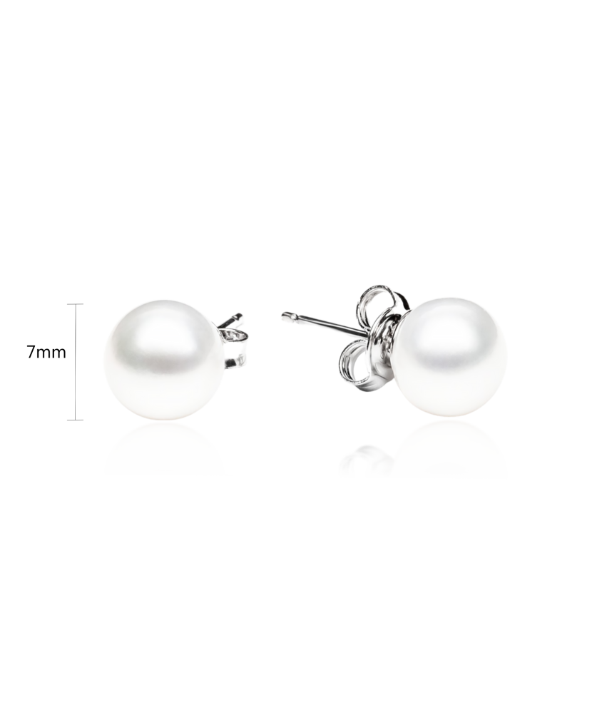 Sudraba auskari ar dabīgām pērlēm - Goldinga