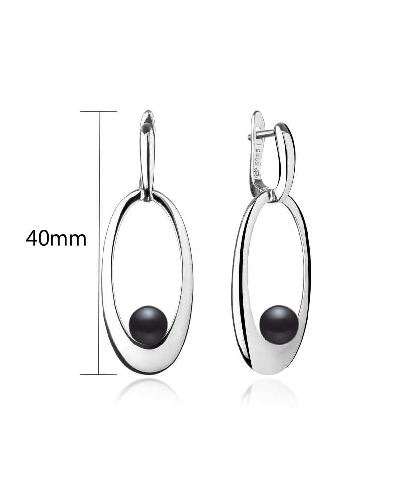 Sudraba auskari ar dabīgo pērli - Goldinga