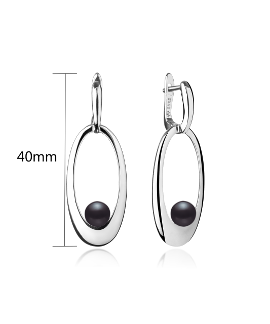 Sudraba auskari ar dabīgo pērli - Goldinga