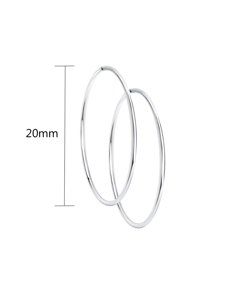 Sudraba auskari 40 mm - Goldinga